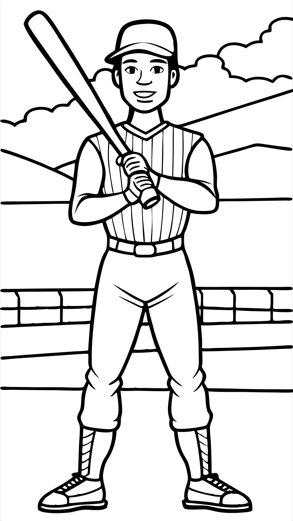 drawing ronold acuna jr coloring page